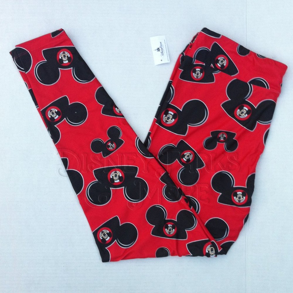 Disney Parks Leggings Mickey Mouse Club Ear Hat Mouseketeer- Women's Large L